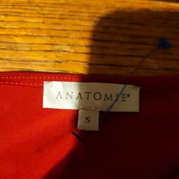 NWT Anatomie Marine Wrap-Front Dress in red sz Small - Picture 3 of 6